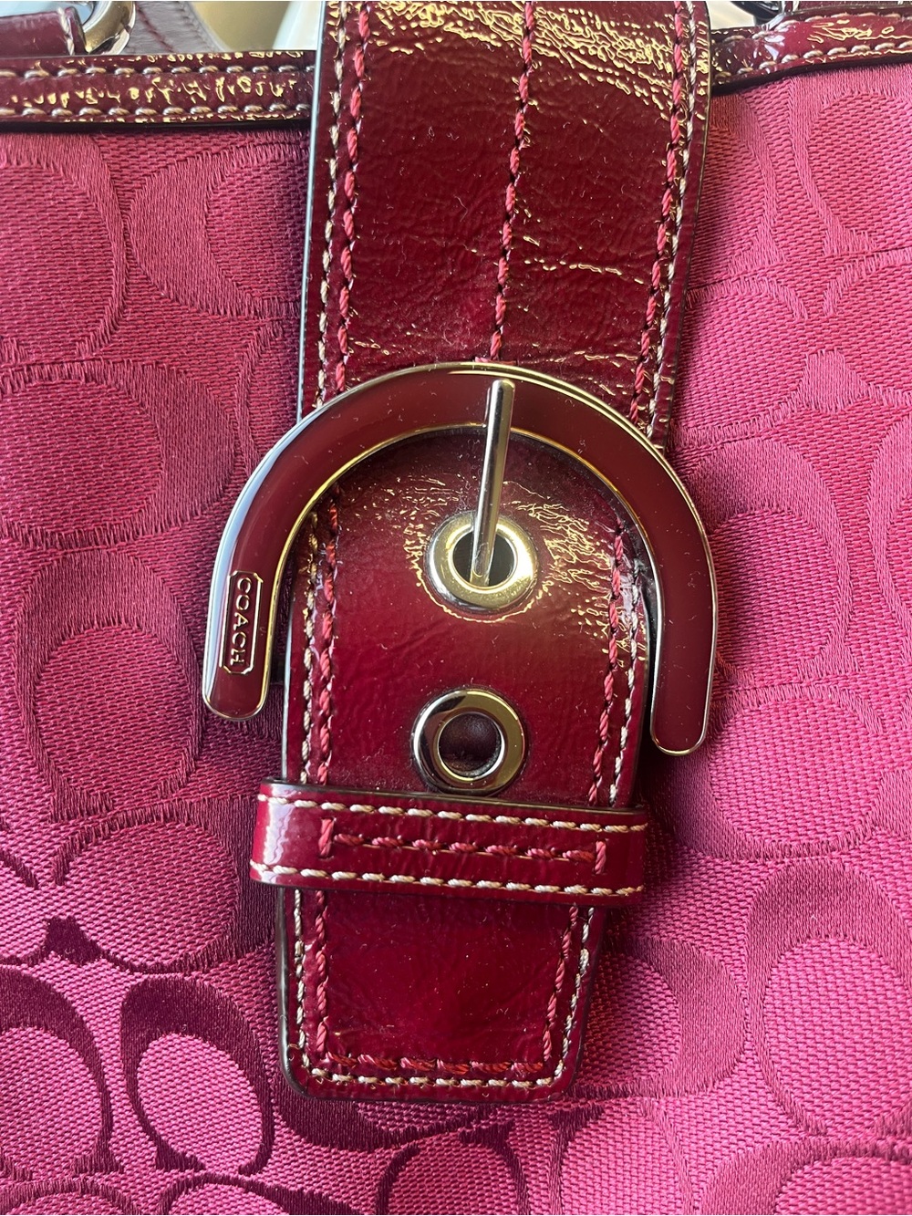 Vintage Coach buckle Y2K shoulder bag - Picture 9 of 9